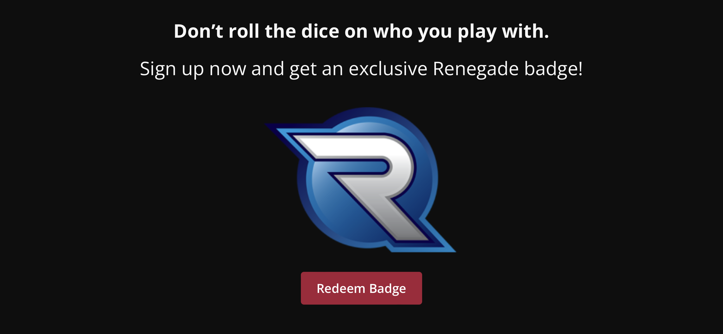 Renegade - Rpgmatch